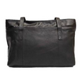 Ladies' Melia Leather Tote Bag - Black